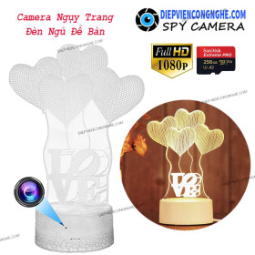 Đèn LED 3D Trang Trí Camera Quay Lén Siêu Nhỏ HE108
