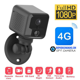 Camera Mini 4G Siêu Nhỏ Hồng Ngoại Quay Đêm 1080P