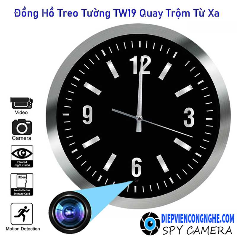 Tư Vấn Hướng Dẫn Đồng Hồ Camera Treo Tường TW09 Quay Lén