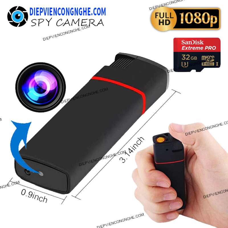 Bán Camera ngụy trang bật lửa K6S