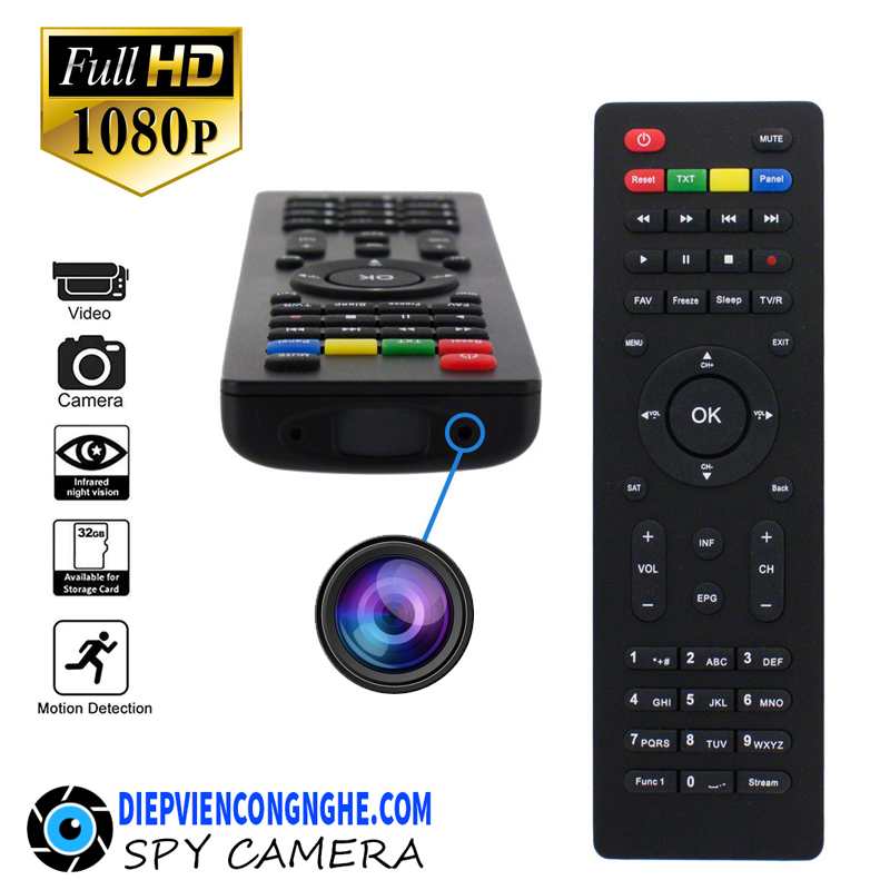 Bán Camera Ngụy Trang Điều Khiển Tivi Linsa 9 Quay Lén
