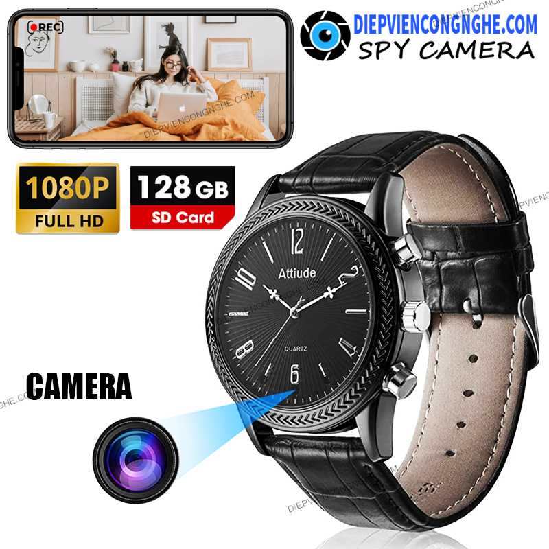 Camera Siêu Nét Quay Lén Đồng Hồ Chống Nước DA950 Giá Rẻ