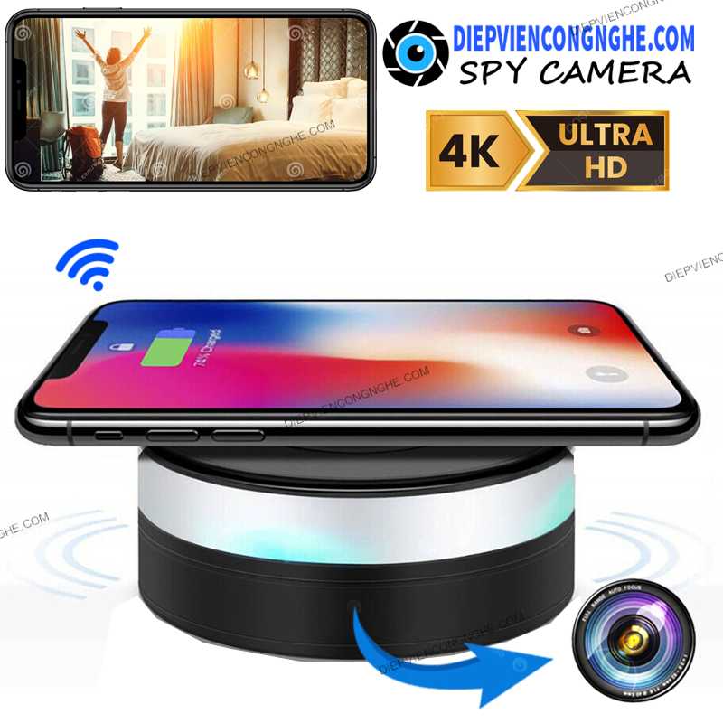 Camera Wifi IP Ngụy Trang Sạc Không Dây CHAR66 Có thể quay lén ban đêm siêu rỏ nét