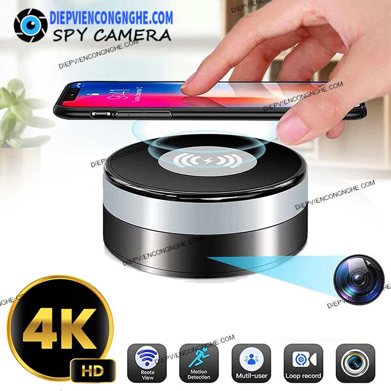 Camera Wifi IP Ngụy Trang Sạc Không Dây CHAR66 Siêu Nét Hồng Ngoại Có bán tại TPHCM Hàng Chính Hãng Giá Rẻ