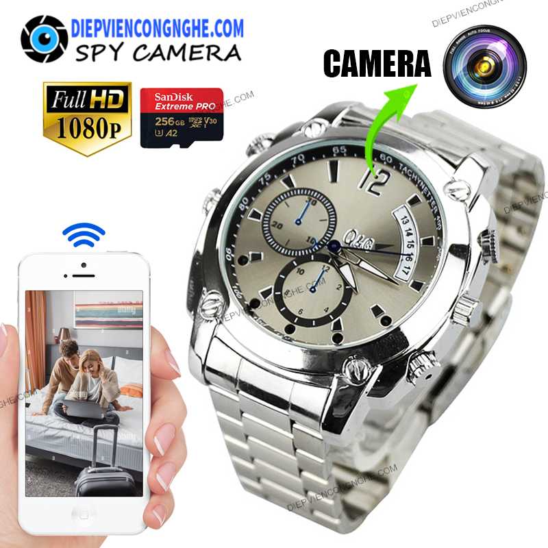 Chính Hãng Đồng Hồ Camera Dây Kim Loại Ngụy Trang WYS72 Quay Đêm Chống Nước Giá Rẻ