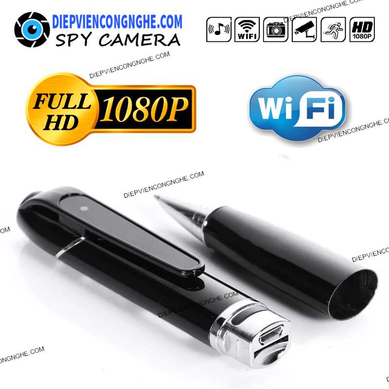 Bút Viết Camera Ngụy Trang Quay Lén PE10 có thể ghi âm và xem từ xa