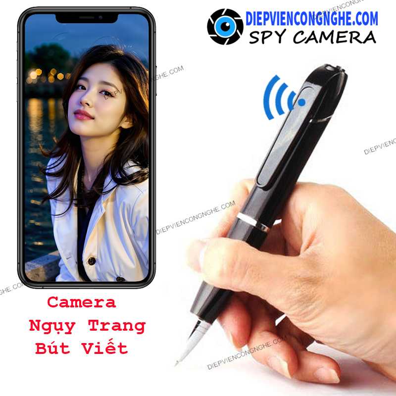 Bút Camera Ngụy Trang Wifi Quay Lén PE10 ghi hình ảnh chất lượng cao