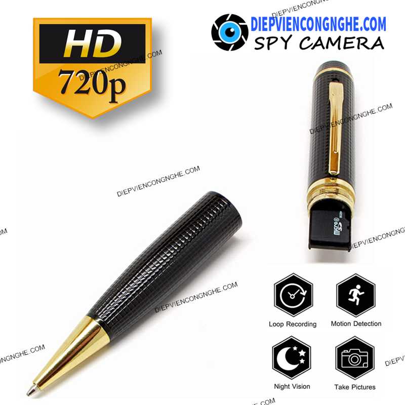 Camera Ngụy Trang Bút Viết P29S Quay Trộm Camera Ngụy Trang Bút Viết P29S Quay Trộm bí mật kín đáo siêu nét 720P