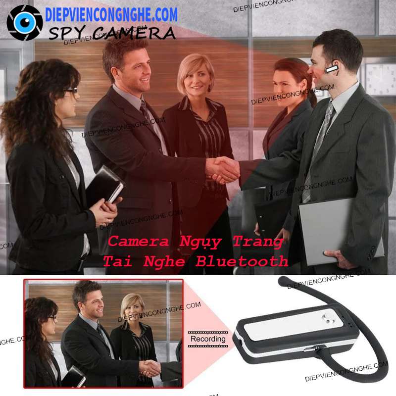 Camera Ngụy Trang Tai Nghe Bluetooth BW4200 Quay Lén Siêu Nhỏ Giá Rẻ