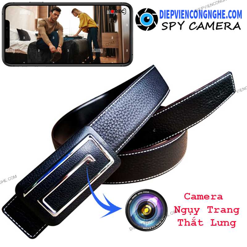 Camera Ngụy Trang Thắt Lưng Wifi BE50 Quay Lén từ xa và kết nối không dây