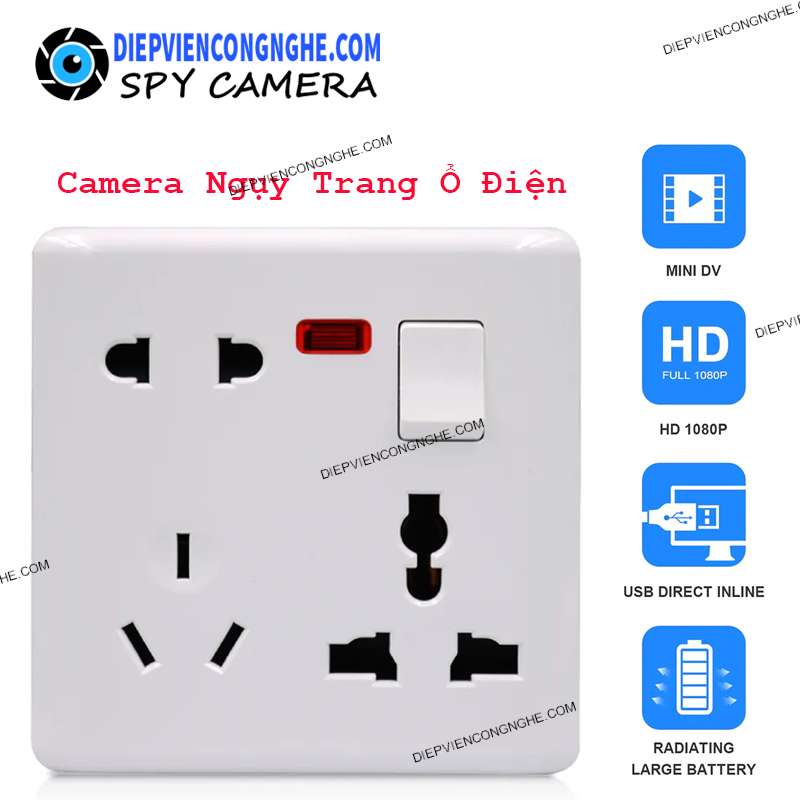 Camera Ổ Điện Âm Tường Wifi WF30 bán giá rẻ chính hãng