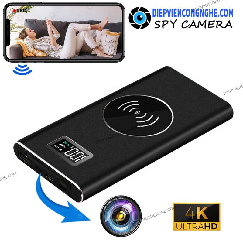 Pin Sạc Dự Phòng Không Dây Camera 20.000Mah CHAG800 là thiết bị quay lén bí mật
