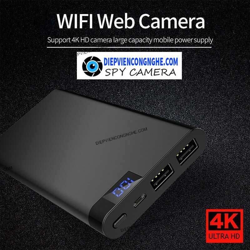 Camera Ngụy Trang Sạc Dự Phòng SA25 10.000Mah Camera Ngụy Trang Sạc Dự Phòng SA25 10.000Mah kết nối xem trộm từ xa và chất lượng video siêu nét