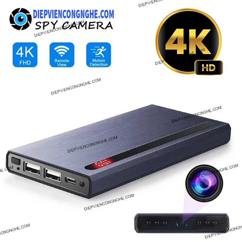 Camera Quay Lén Sạc Dự Phòng SA55 4K giá rẻ nhất thị trường và là hàng chính hãng