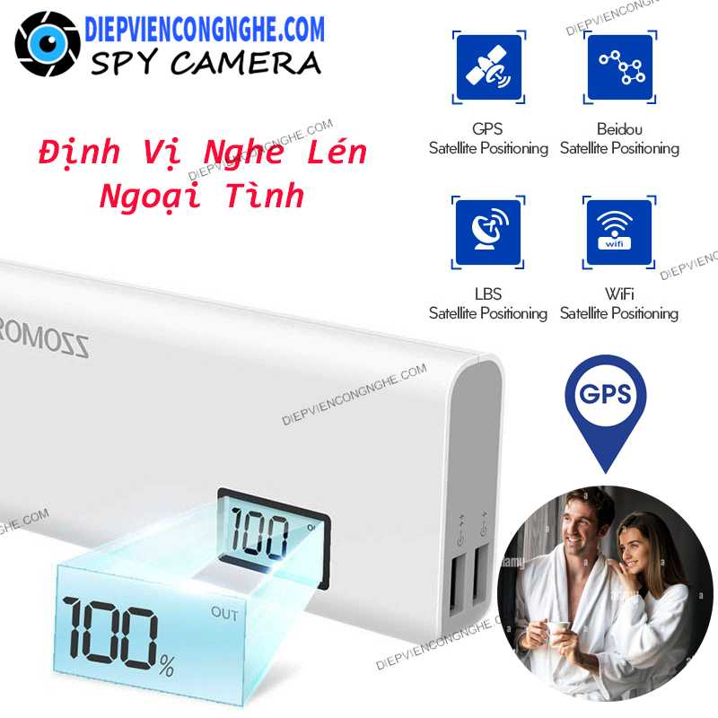 Pin Dự Phòng Định Vị Nghe Lén PRO150i 20.000 Mah Ngụy Trang Siêu Kín Đáo