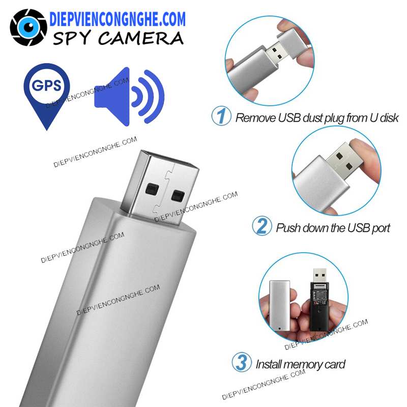 Thiết Bị Định Vị USB UB300 Ngụy Trang Thiết Bị Định Vị USB UB300 Ngụy Trang khó phát hiện và pin siêu lâu